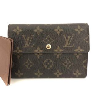 AUTH Louis Vuitton Wallet • Porte Tresor Etui Papiers Trifold Wallet, Authentic